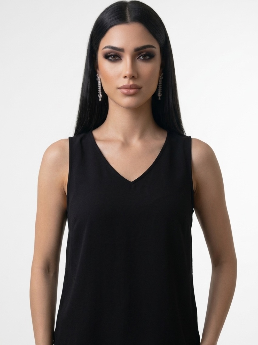 SOCIALITE | Cutout Side Sleeveless Top Black Sz XL